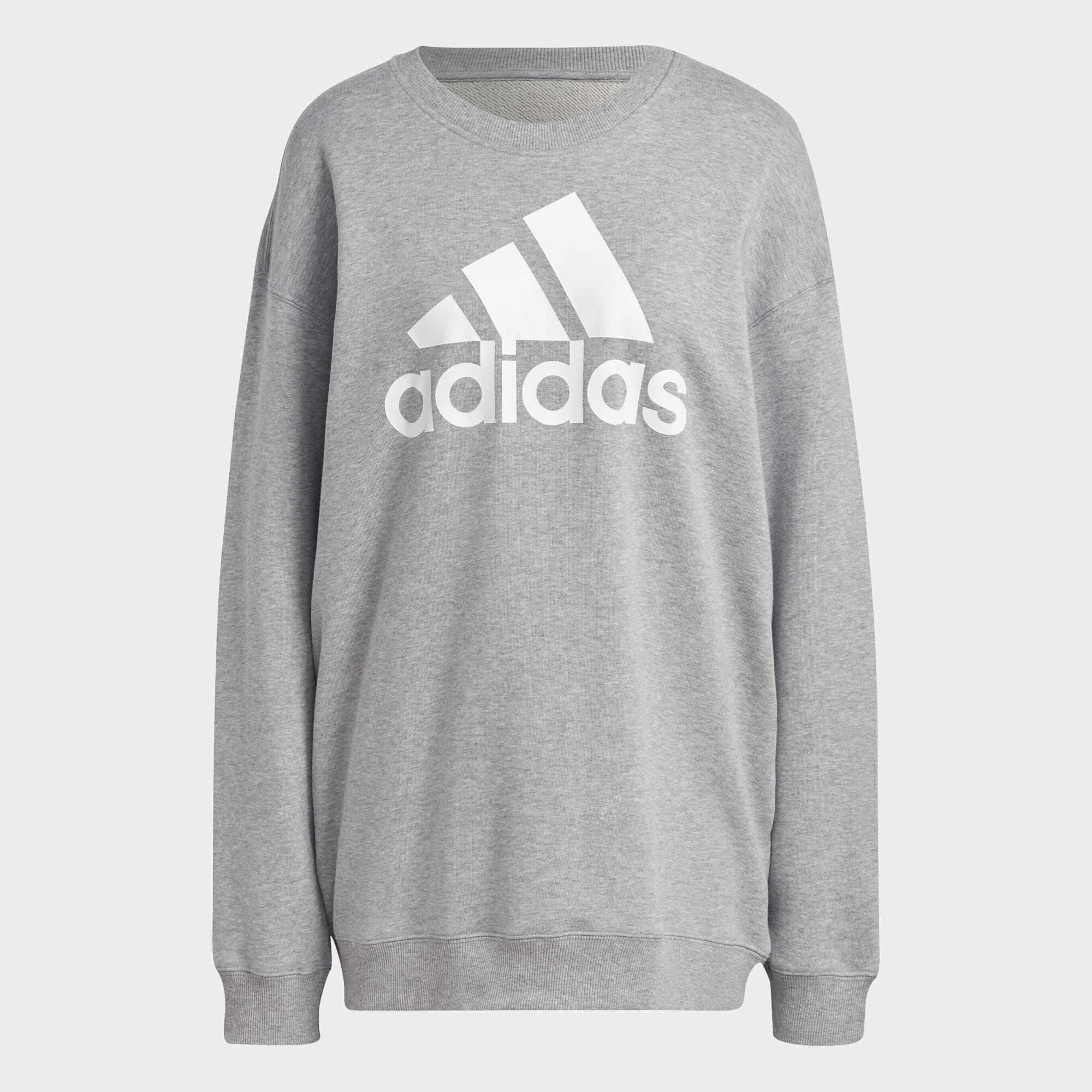 Grey adidas crew on sale neck sweatshirt women's