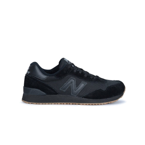 New balance 515 black leather on sale