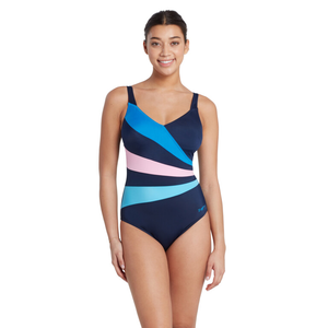 Zoggs Wrap Panel Adjustable Calssic Back Swimsuit