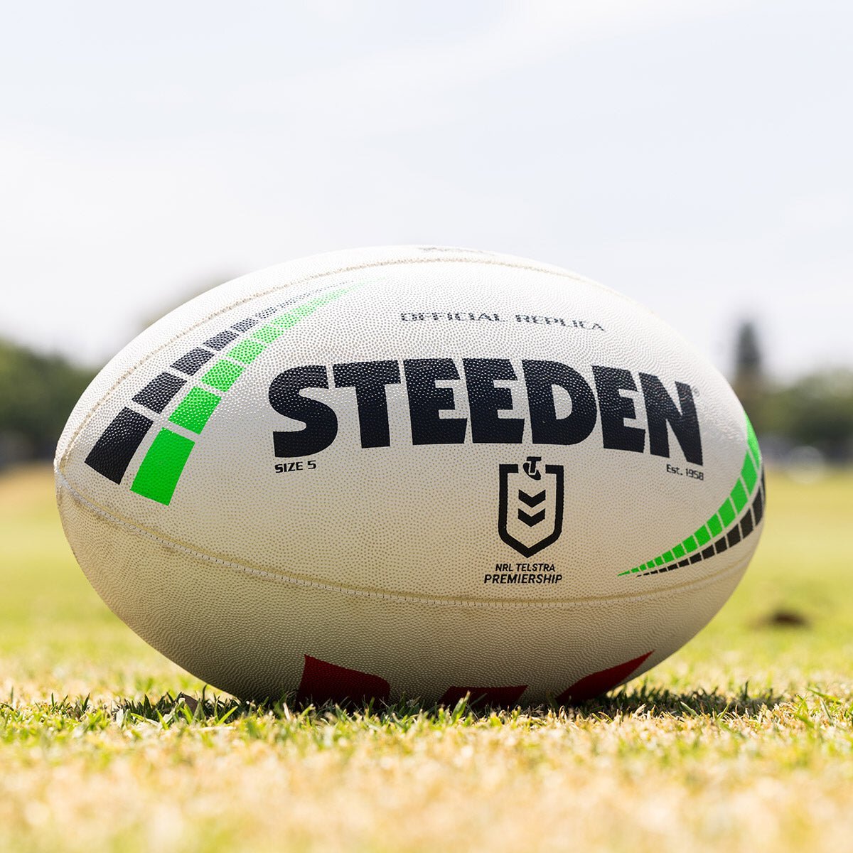 Steeden NRL 2024 Premiership Replica Rugby League Ball - Buy Online ...