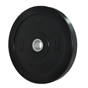 Bodyworx 15kg Olympic Bumper Plate - Black