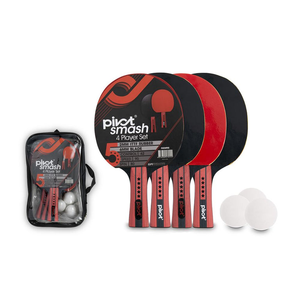 Pivot 4-Player Table-Tennis Bat-Ball Set (5 Star)