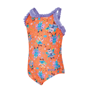 Zoggs Ruffle Crossback Swimsuit Toddler